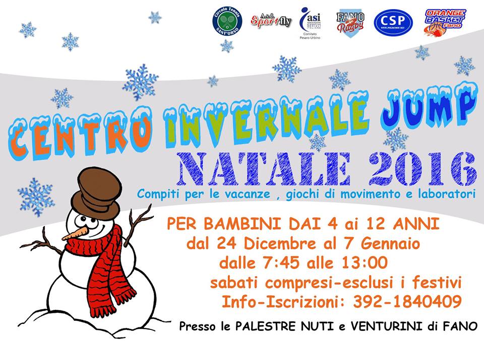 Asi Pesaro e Asd Sportfly presentano il Centro Invernale Jump