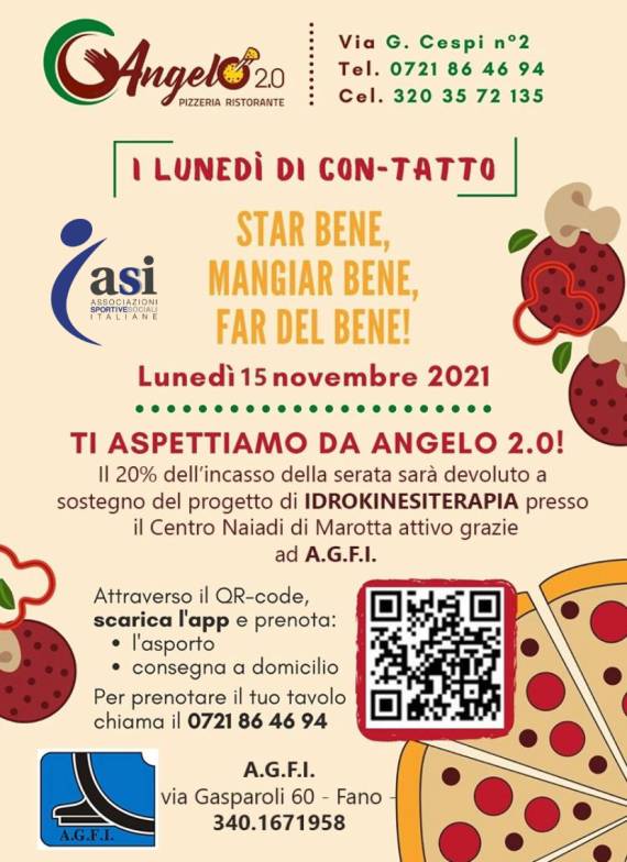 Serata di beneficenza – ASI Pesaro Urbino come partner per il Progetto di Idrokinesiterapia