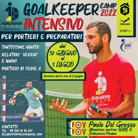 GOALKEEPER Camp 2022 – Il Camp estivo per I portieri