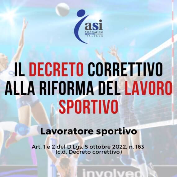 Il decreto alla riforma del Lavoro sportivo