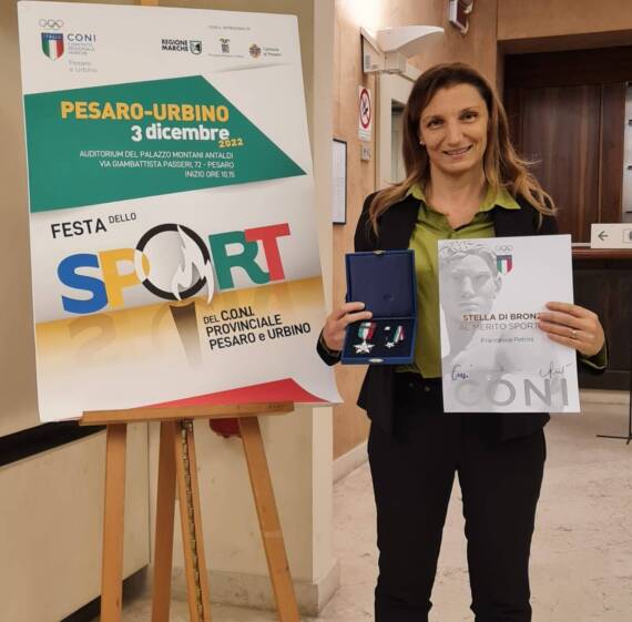 ASI Pesaro – Francesca Petrini premiata con la Stella di Bronzo CONI